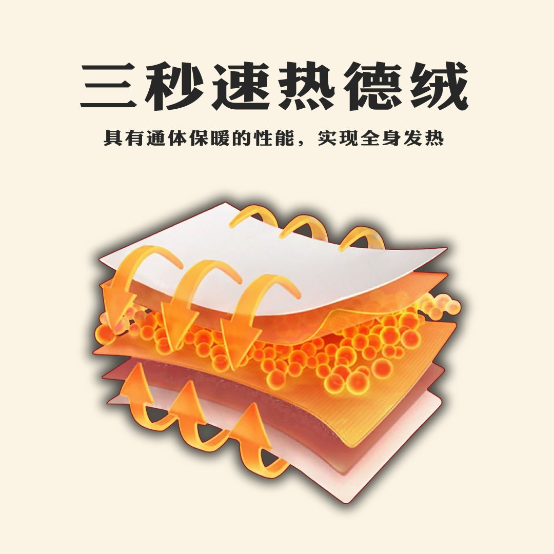 【喜瑞斯】chenyifaer 德绒三秒速热玻尿酸润肤抑菌保暖内衣