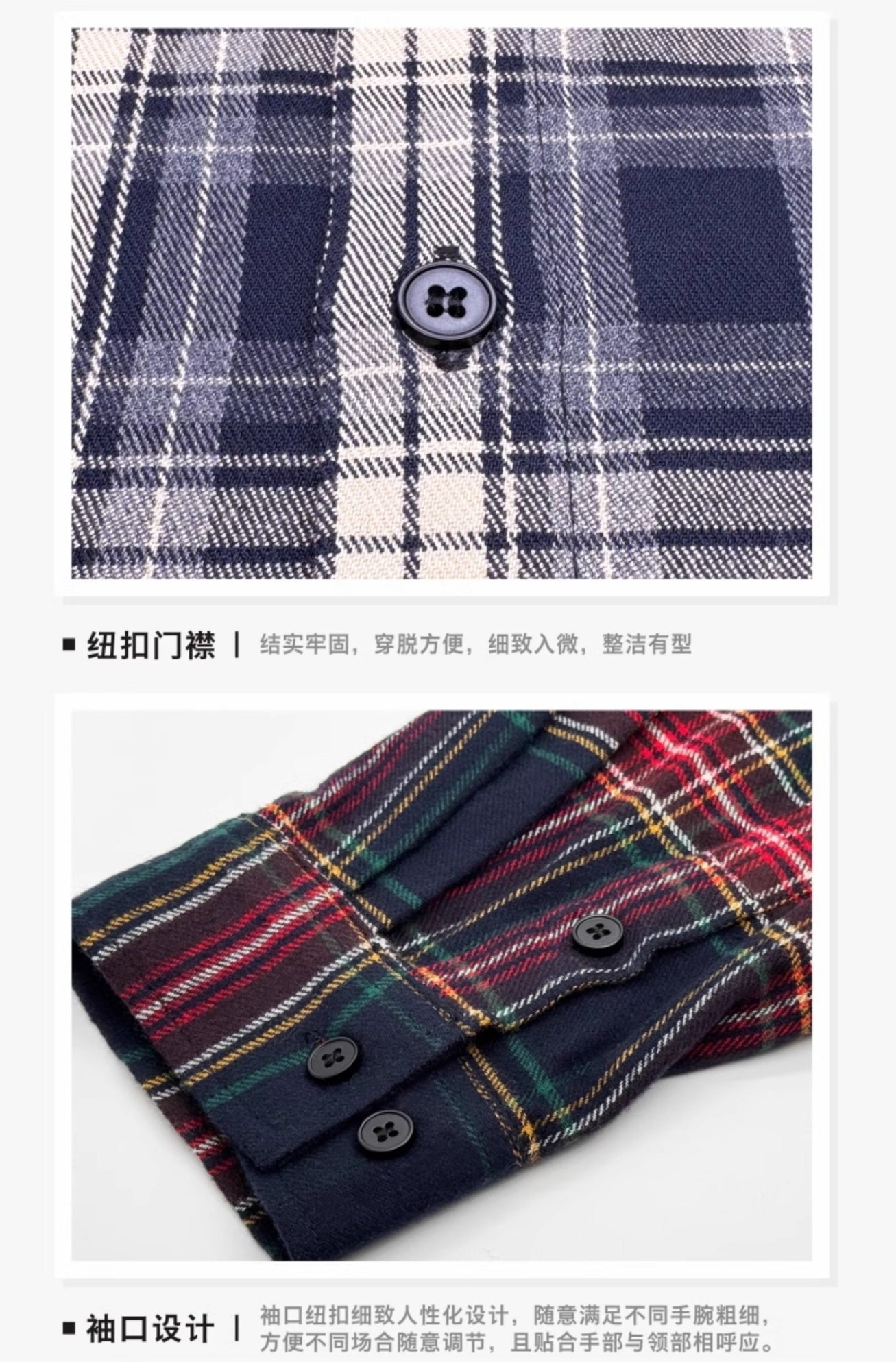 【喜瑞斯】chenyifaer logo格子衬衫中性风男女同款百搭高级质感